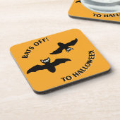 ハロウィーンこうもりオレンジ コースター (左側)