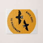 ハロウィーンこうもりオレンジ ジグソーパズル (横)
