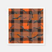 ハロウィーンこうもりオンプレイド スタンダードカクテルナプキン (正面)