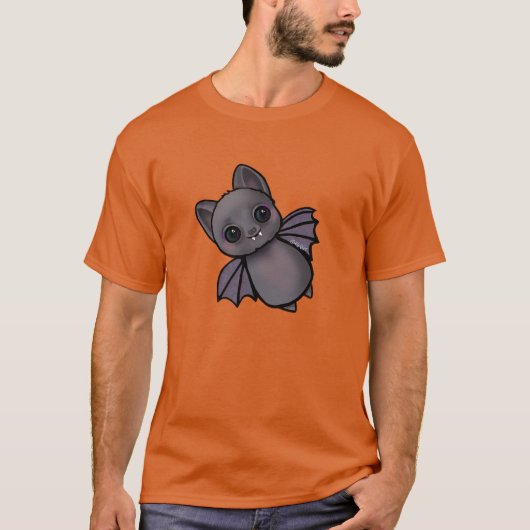 ハロウィーンこうもりキニアートTシャツ Tシャツ (正面)