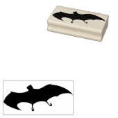 ハロウィーンこうもりシルエットゴムアートスタンプ ラバースタンプ (押印)