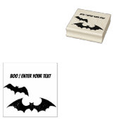 ハロウィーンこうもりシルエット ラバースタンプ (押印)