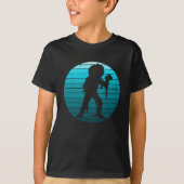 ハロウィーンこうもりスリーピングフルムーン Tシャツ (正面)
