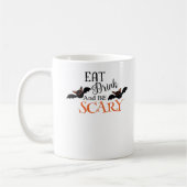 ハロウィーンこうもりズビーホラーおもしろいミーム コーヒーマグカップ (左)