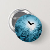 ハロウィーンこうもりダークナイトカスタマイズ可能クラシック 缶バッジ (正面&裏面)