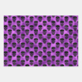 ハロウィーンこうもりハーフモーン&カボチャ ラッピングペーパーシート (正面3)