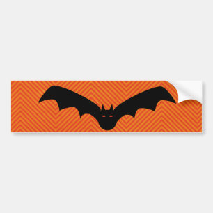 ハロウィーンこうもりバンパーステッカー バンパーステッカー