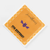 ハロウィーンこうもりバースデーパーティナプキンス (コーナー)