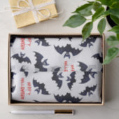 ハロウィーンこうもりパターンティッシュペーパー 薄葉紙 (ギフト)