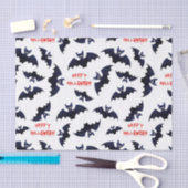 ハロウィーンこうもりパターンティッシュペーパー 薄葉紙 (クラフト)