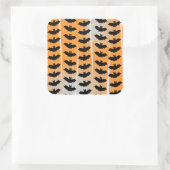 ハロウィーンこうもりパターン スクエアシール (バッグ)