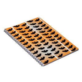 ハロウィーンこうもりパターン ノートブック