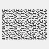 ハロウィーンこうもりパープル ラッピングペーパーシート (正面3)