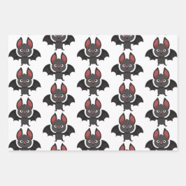 ハロウィーンこうもりパープル ラッピングペーパーシート