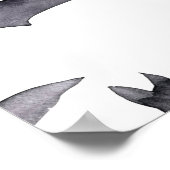 ハロウィーンこうもりベビーシャワー歓迎サイン ポスター (角)