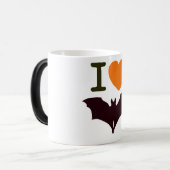 ハロウィーンこうもりホリデーラブ モーフィングマグカップ (正面左)