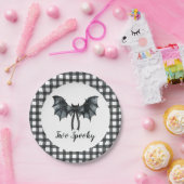 ハロウィーンこうもりボウ不気味2歳の誕生日 ペーパープレート (パーティー)