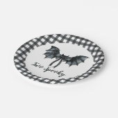 ハロウィーンこうもりボウ不気味2歳の誕生日 ペーパープレート (アングル)