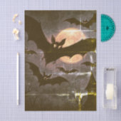 ハロウィーンこうもりムーン 薄葉紙 (クラフト)