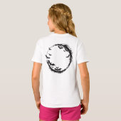 ハロウィーンこうもりムーン Tシャツ (裏面フル)