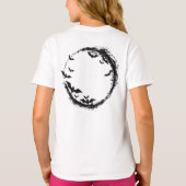 ハロウィーンこうもりムーン Tシャツ (裏面)