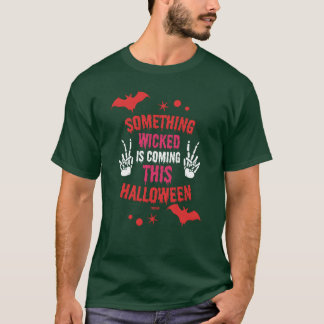 ハロウィーンこうもりモンスターレトロ Tシャツ