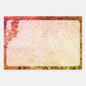 ハロウィーンこうもりレタースクリプトエフェメラヴィンテージ ラッピングペーパーシート (正面3)