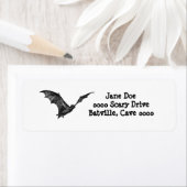 ハロウィーンこうもり住所 シール (インサイチュ)