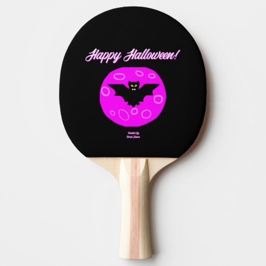 ハロウィーンこうもり卓球ラケット 卓球ラケット (正面)