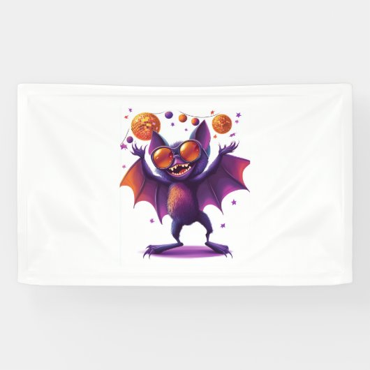 ハロウィーンこうもり味パーティー 横断幕 (横)