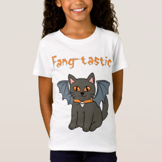 ハロウィーンこうもり猫 Tシャツ