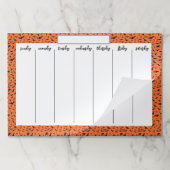 ハロウィーンこうもり空白の週涙カ遠くにレンダー ペーパーパッド (折り畳み)