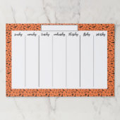 ハロウィーンこうもり空白の週涙カ遠くにレンダー ペーパーパッド (正面)