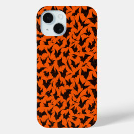 ハロウィーンこうもり電話ケース iPhone 15ケース