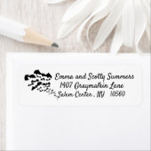 ハロウィーンこうもり飛んでいる差出人住所 ラベル (インサイチュ)