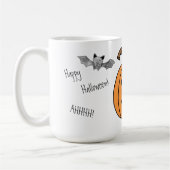 ハロウィーンこうもり&カボチャコーヒーマグ コーヒーマグカップ (左)