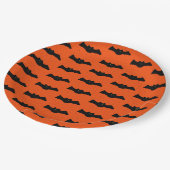 ハロウィーンこうもり ペーパープレート (アングル)