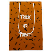 ハロウィーンこうもり ミディアムペーパーバッグ (裏面)