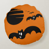 ハロウィーンこうもり ラウンドクッション (裏面)