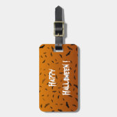 ハロウィーンこうもり ラゲッジタグ (正面縦)