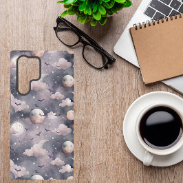 ハロウィーンこうもり | 可愛い不気味ナイトパターン SAMSUNG GALAXY S22 ULTRAケース