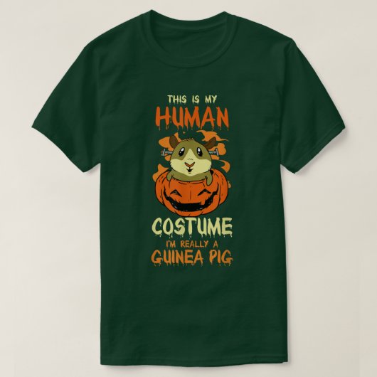 ハロウィーンこれは私の人間の衣装である私は本当にgである tシャツ (デザイン正面)