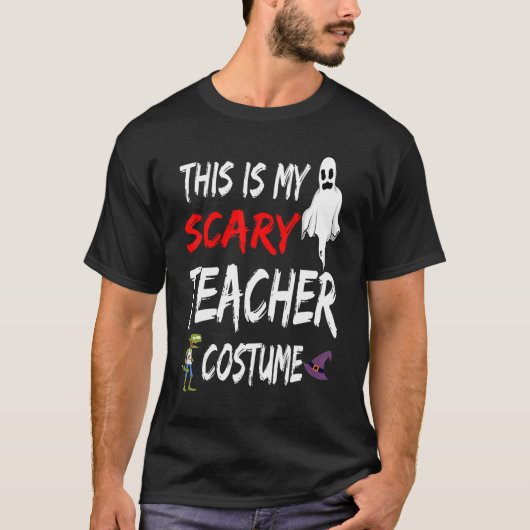 ハロウィーンこれは私の怖い先生衣装の魔女G Tシャツ (正面)
