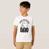 ハロウィーンこれはBooシート、おもしろい幽霊 Tシャツ (正面フル)