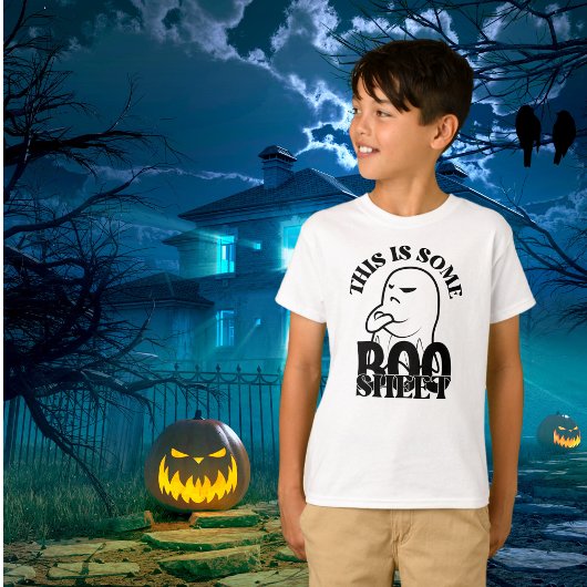 ハロウィーンこれはBooシート、おもしろい幽霊 Tシャツ