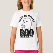 ハロウィーンこれはBooシート、おもしろい幽霊 Tシャツ (正面)