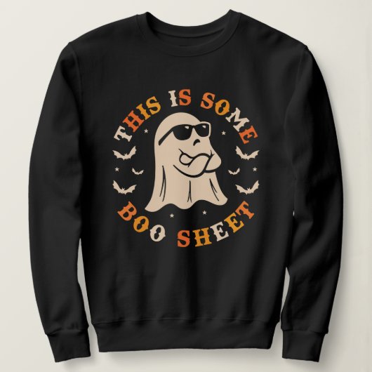 ハロウィーンこれはSome Boo Sheetおもしろい幽霊 スウェットシャツ (デザイン正面)