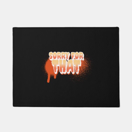 ハロウィーンごめんね ドアマット (正面)