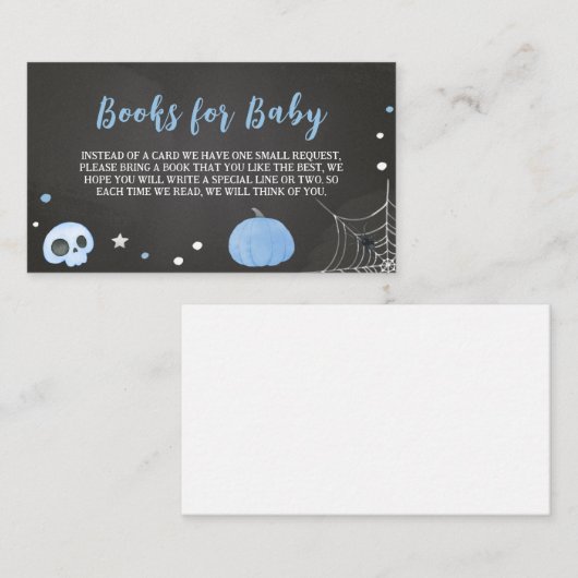 ハロウィーンそのブイの赤ちゃんシャワーベビー エンクロージャーカード (正面/裏面)