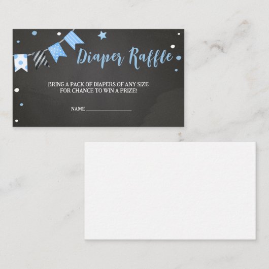 ハロウィーンそのブーイ赤ちゃんシャワーおむつラッフル エンクロージャーカード (正面/裏面)